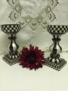 glass candlestick after