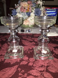 Glass candlestick before noP